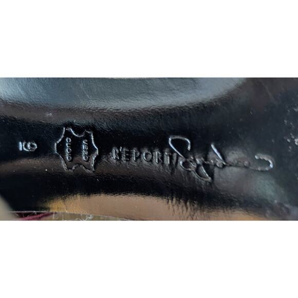 Report Signature Ditmar Leather Strappy Platform Sandal Heels 9 Purple Baddie - Picture 15 of 15